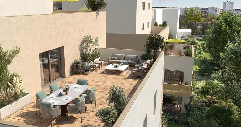 Achat / Vente programme immobilier neuf Vaulx-en-Velin à 5 min du pôle Carré de Soie (69120) - Réf. 9499