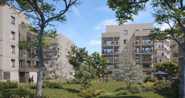 Achat / Vente programme immobilier neuf Vaulx-en-Velin quartier la Soie à 15 min à pied du métro A (69120) - Réf. 9501