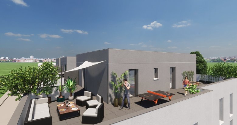 Achat / Vente programme immobilier neuf Vénissieux en lisière de Lyon 08 à 550m du tram T6 (69200) - Réf. 9542