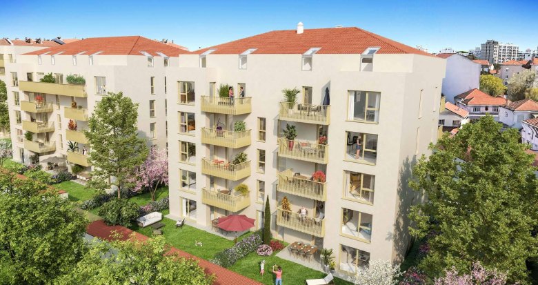 Achat / Vente programme immobilier neuf Villeurbanne à 15 minutes de la Place Bellecour en métro A (69100) - Réf. 8867